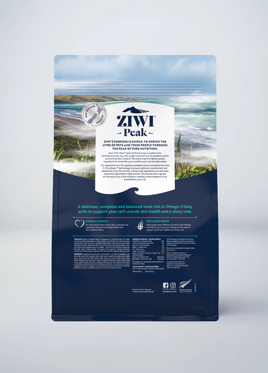Steam & Dried Wild South Pacific Fish Recipe for cats | Steam & Dried