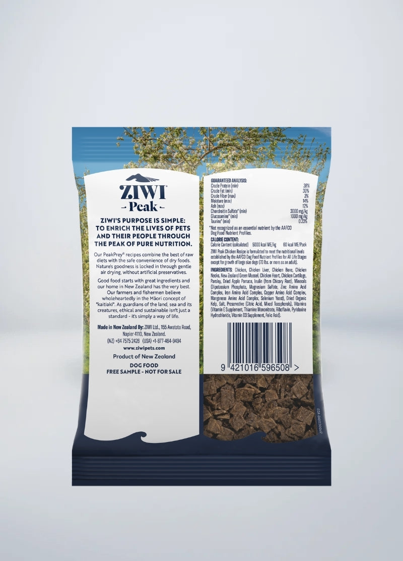 Air-dried Dog Food Sample