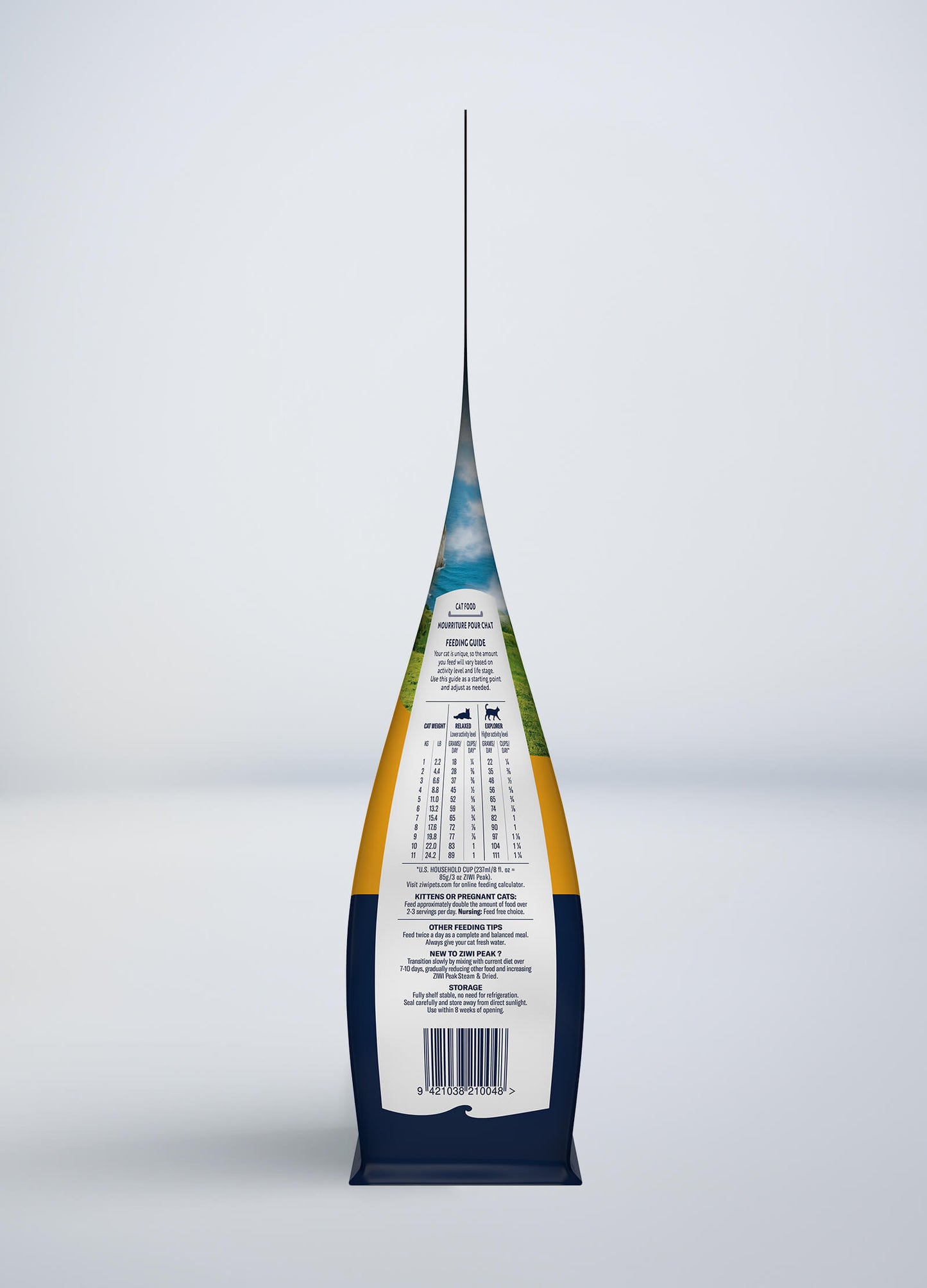 고등어를 통째로 곁들인 증기 & 건조 케이지 프리 치킨 고양이용 레시피