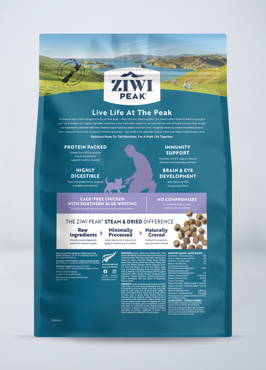 Steam & Dried Cage-free Chicken with Southern Blue Whiting Recipe for kittens | Steam & Dried