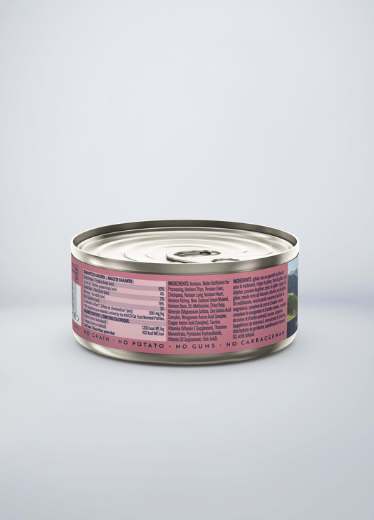 Original Canned Wet Venison Recipe for cats | Canned wet food for cats