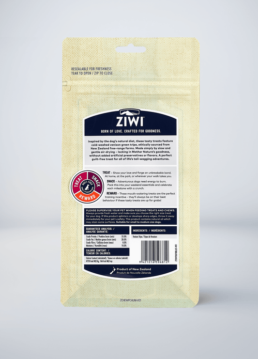 Venison Green Tripe | Chews, treats & rewards