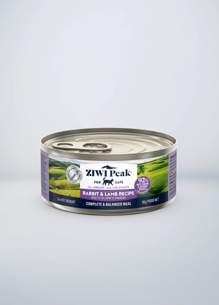 ZIWI Peak Wet Rabbit & Lamb Recipe for Cats – with Superfoods