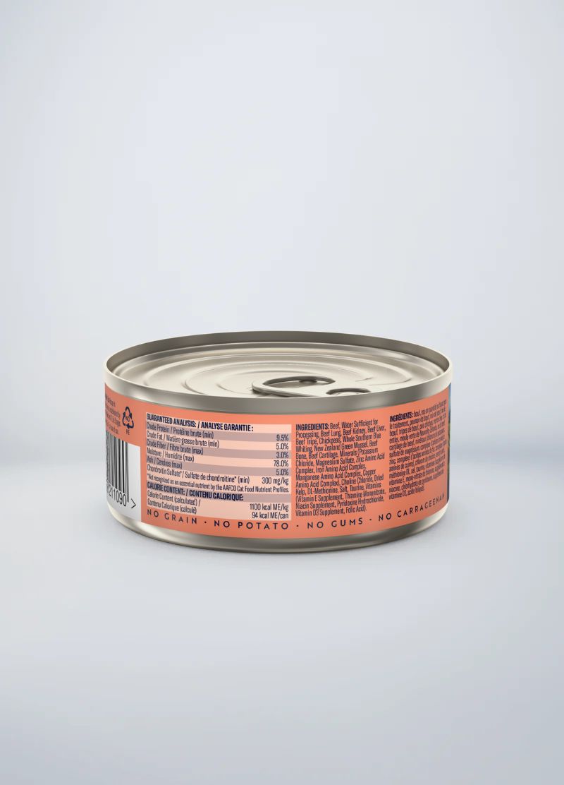 Original Canned Wet Beef & South Pacific Fish Recipe for cats