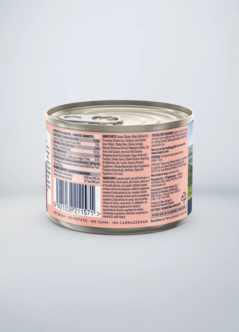Canned Wet Salmon and Chicken for Cats