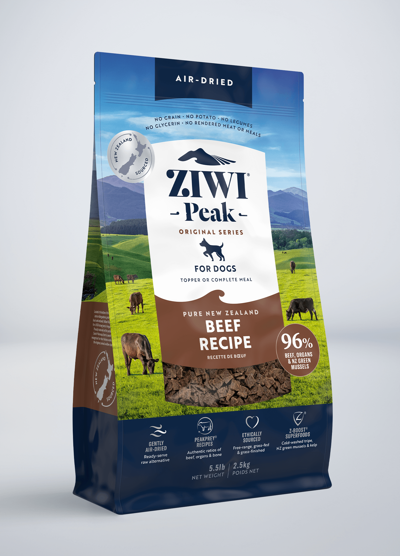 ZIWI Peak ビーフレシピ ドライドッグフード 1kg✖️2袋 【公式通販】 ZIWI Peak ビーフレシピ ドライドッグフード 1kg✖️2袋 【公式通販】
