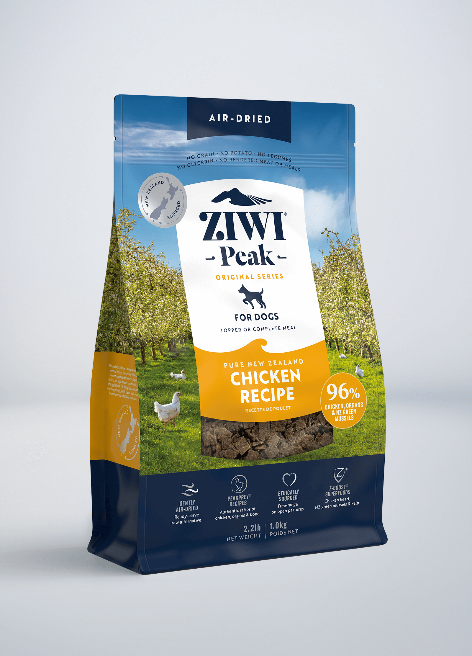 5袋セット】ZIWI Peak チキンレシピ1KG エアドライ 5袋セット】ZIWI Peak チキンレシピ1KG エアドライ