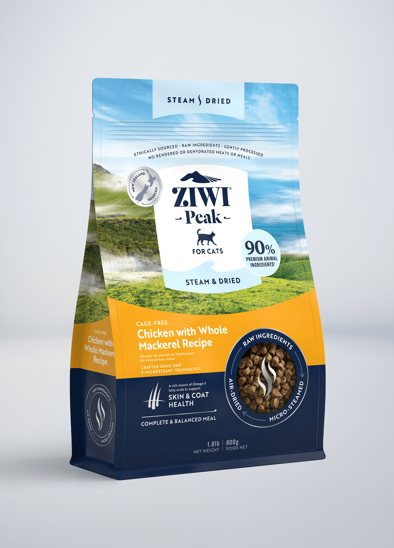 Ziwi Peak Cat Steam & Dried Fish Ziwi Peak Cat Steam & Dried Fish